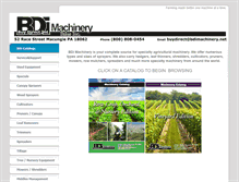 Tablet Screenshot of bdimachinery.net